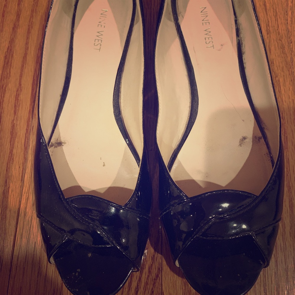 Nine West open toe flats